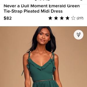 Lulu Emerald Green dress, Sz S
